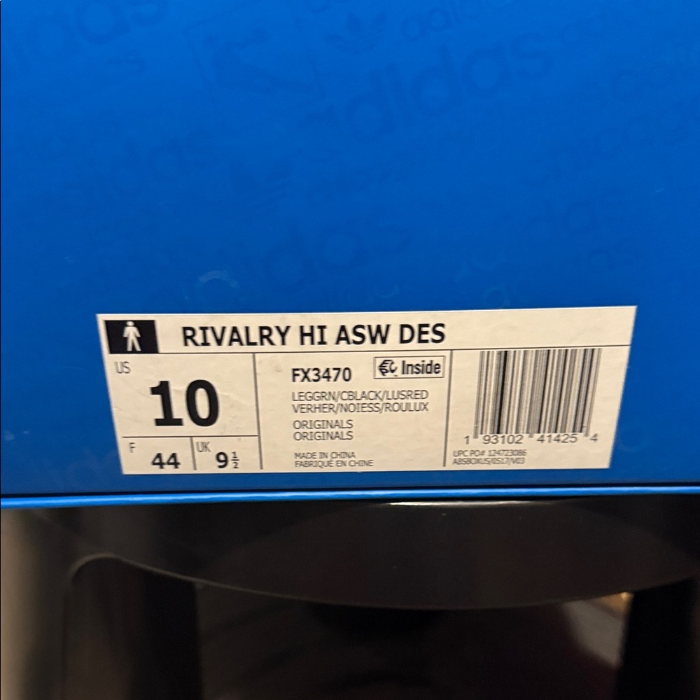 Adidas Rivalry Hi ASW Sneakers - Black and Blue